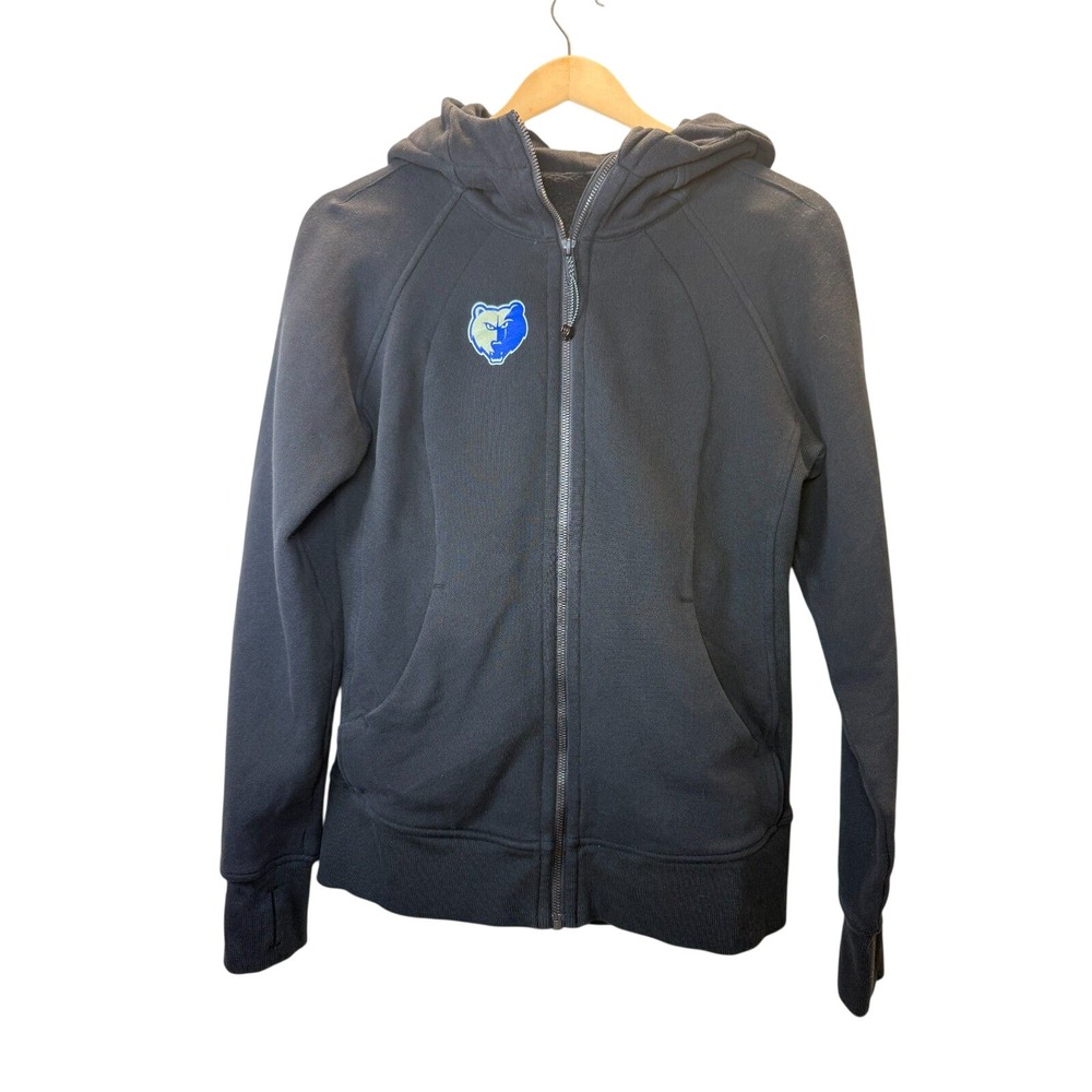 Lululemon Scuba Full Zip Hoodie Womens 8 Black Memphis Grizzlies NBA Activewear